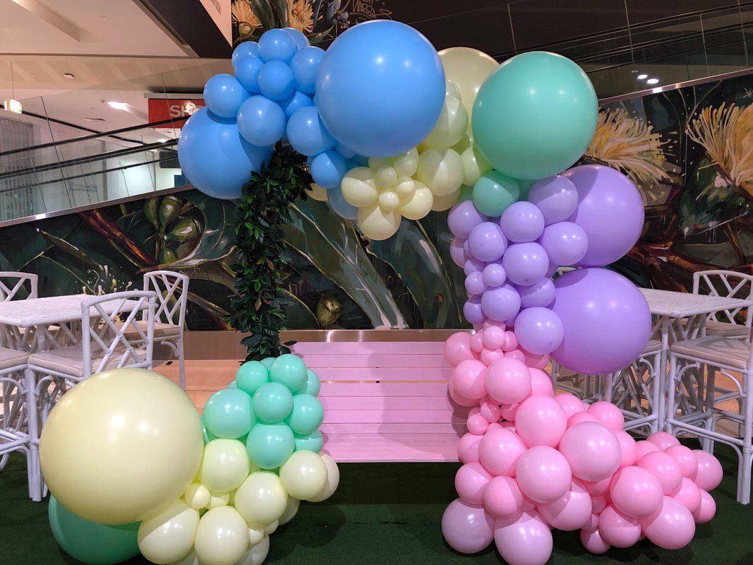 Helium String of Pearls Balloon Arch - Table Arch